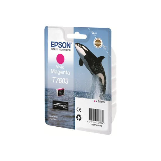 EPSON T7603 ink cartridge vivid magenta high capacity 25 9ml 1356 pages 1-pack