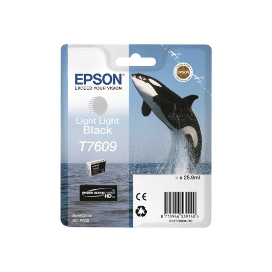 EPSON T7609 ink cartridge light light black high capacity 25 9ml 12.350 pages 1-pack