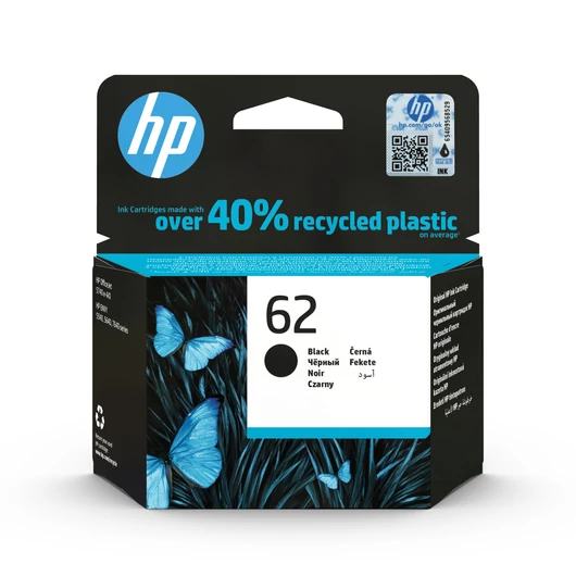 HP C2P04AE Tintapatron Black 200 oldal kapacitás No.62 HP