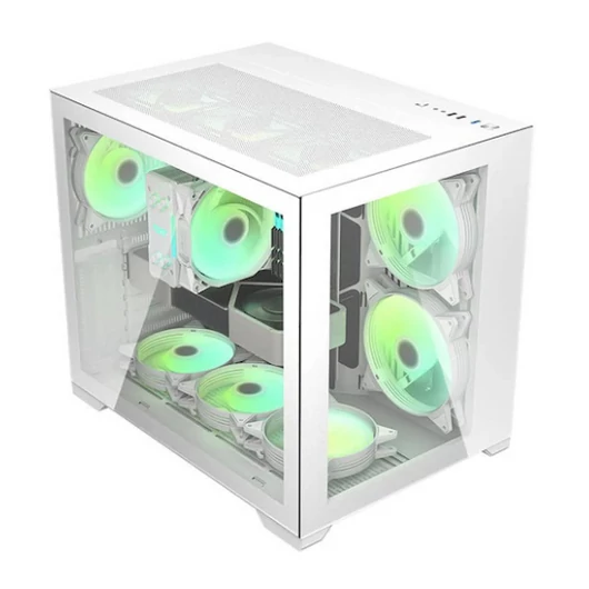 DARKFLASH DK100 ATX TG fekete számítógépház