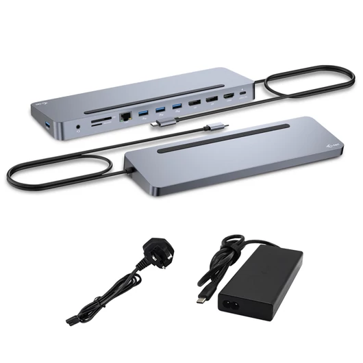 I-TEC USB-C ERGO DOCK + CHARGER 3X LCD +CHARGER 100W (BUNDLE) UK