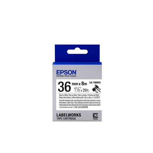 Epson LK-7WBVS címkeszalag Black/White 36mm (8m) Epson