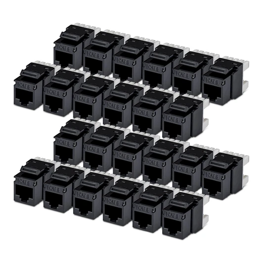 CAT6 KEYSTONE JACK 24-PACK 24-PACK180-DEGREE 110 PUNCH DOWN