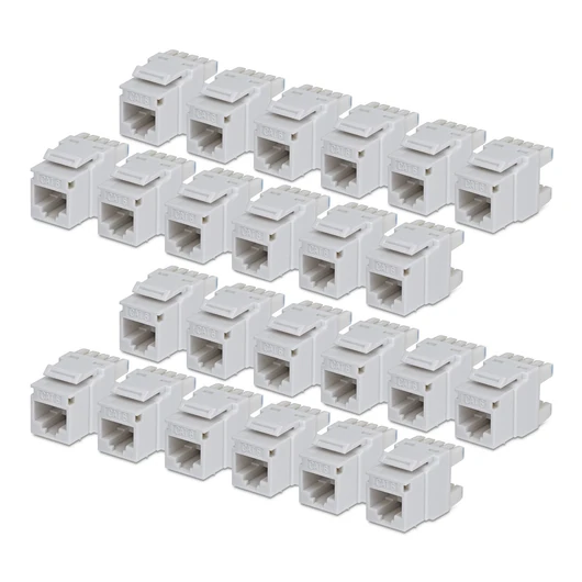 CAT6 KEYSTONE JACK 24-PACK 24-PACK180-DEGREE 110 PUNCH DOWN