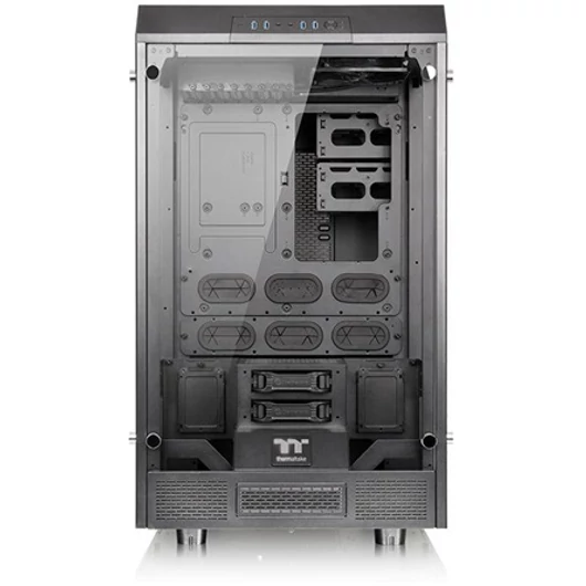 Thermaltake The Tower 900 táp nélküli ablakos Mid Tower számítógépház fekete (Sérült cspmagolás, bontott!)