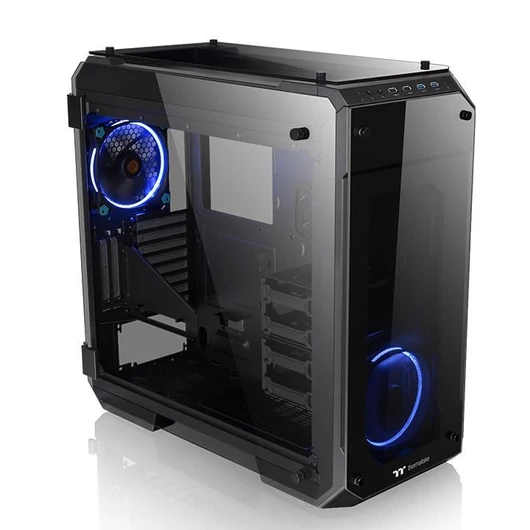 Thermaltake View 71 Tempered Glass Edition táp nélküli ablakos Full Tower számítógépház fekete