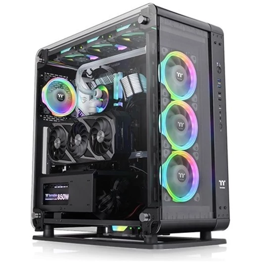 Thermaltake Core P6 TG táp nélküli ablakos Mid Tower számítógépház fekete (Sérült csomagolás!)