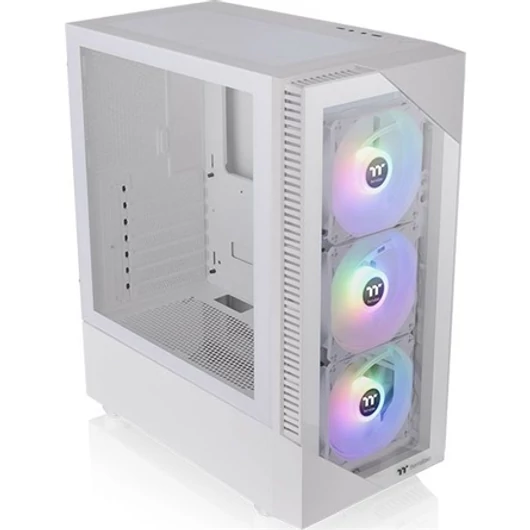 Thermaltake View 200 TG ARGB Snow táp nélküli ablakos Mid Tower számítógépház fehér