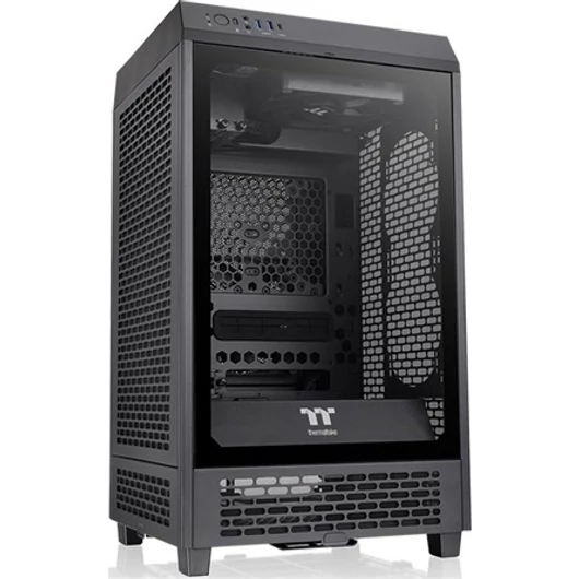 Thermaltake The Tower 200 Snow táp nélküli ablakos MT Mini Tower számítógépház fekete