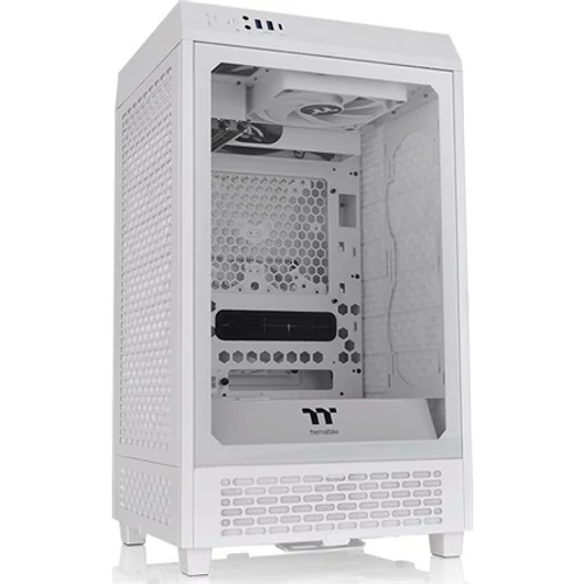 Thermaltake The Tower 200 Snow / Win / SPCC / Tempered Glass*1 / CT140 Fan*2 / Color Box