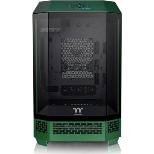 Thermaltake The Tower 300 Racing Green táp nélküli MT Mini Tower számítógépház zöld