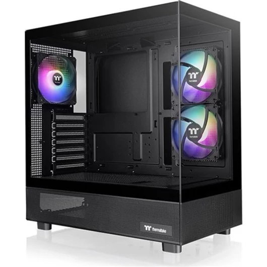 Thermaltake View 270 Plus TG ARGB táp nélküli ablakos Mid Tower számítógépház fekete
