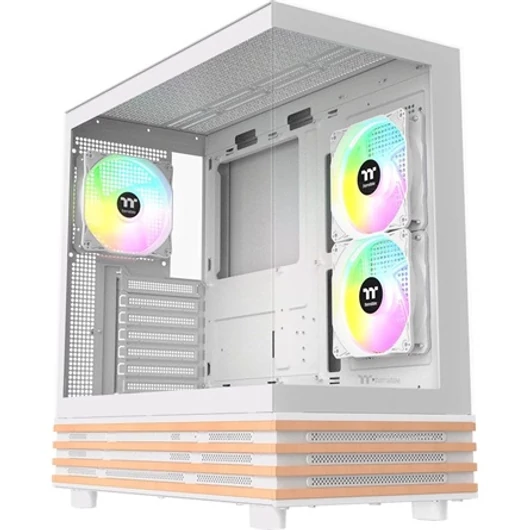 Thermaltake View 270 Plus WS ARGB Snow táp nélküli ablakos Mid Tower számítógépház fehér