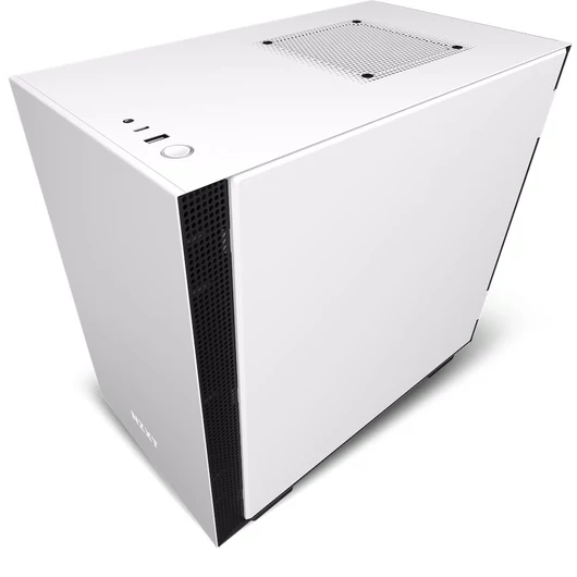 Számítógépház NZXT H210 ITX Fehér/Fekete Edzett üveg