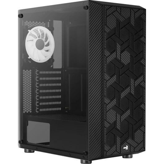 Számítógépház Aerocool Hive v3 FRGB ATX Fekete Edzett üveg