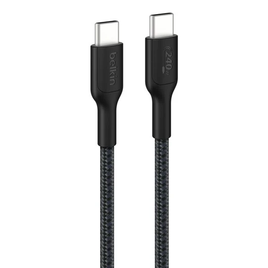 BELKIN BOOST CHARGE 240W GEFLOC USB-C / USB-C-KABEL 1M SCHWARZ