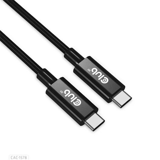 Club 3D Kábel - CAC-1578 (USB4 Type-C Gen 3x2, Bi-directional, 8K60Hz, 40Gbps, 240W PD, EPR, 2m)