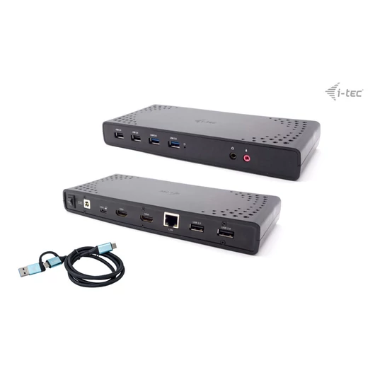 USB 3.0/USB-C/TB 2X HDMI DOCKING STATION + PD 85W IT VERS