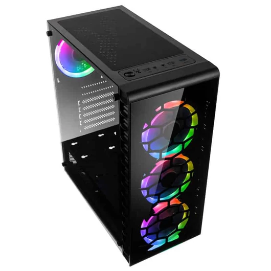 Számítógépház Kolink Observatory Lite RGB ATX Edzett üveg Fekete