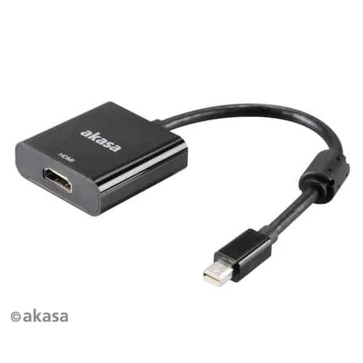 Kábel DisplayPort Átalakító Akasa Mini DisplayPort - HDMI 4K Fekete Aktív