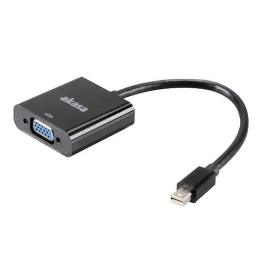 Kábel DisplayPort Átalakító Akasa Mini-DisplayPort - D-Sub (VGA) Fekete