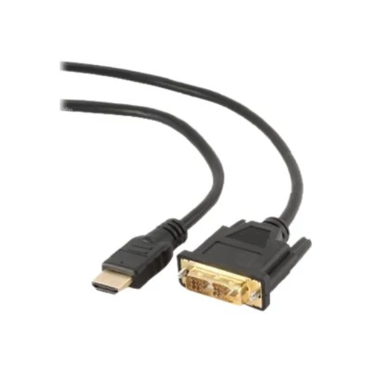 GEMBIRD CC-HDMI-DVI-15 Gembird HDMI / DVI apa-apa kábel aranyozott csatlakozóval, 4.5m, bulk