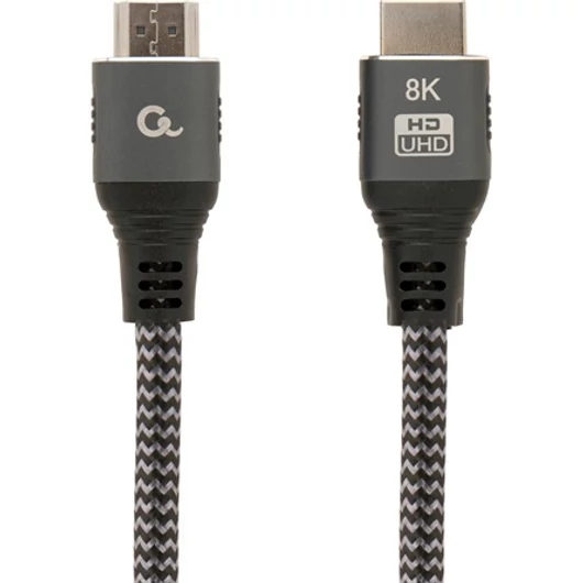 Gembird 8K selesct plus HDMI 2.1 Ethernet -> HDMI 2.1 Ethernet M / M video kábel 3m fekete-szürke