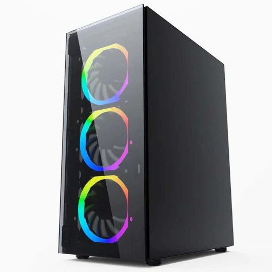 Gembird Fornax 1500RGB táp nélküli ház fekete (CCC-FC-1500RGB)
