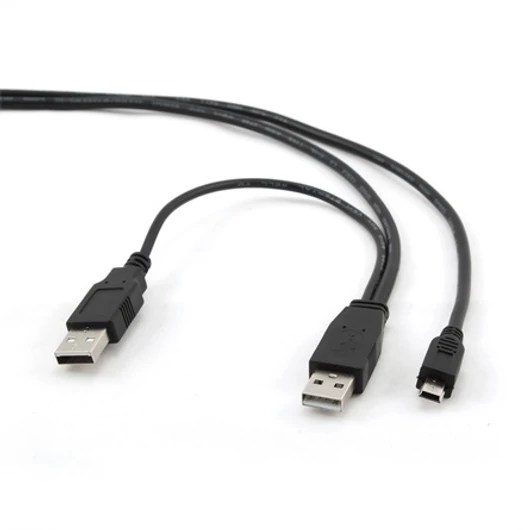 Gembird USB A -> USB mini B M / M adatkábel 0.9m fekete