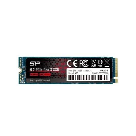 SSD M.2 SILICON POWER 512GB A80 NVMe 1.3 (3200MB/s | 3000MB/s)