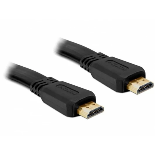 DELOCK Cable High Speed HDMI with Ethernet male/male flat 1m (82669)