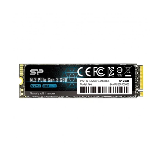 SSD M.2 SILICON POWER 512GB A60 NVMe 1.3 (2200MB/s | 1600MB/s)