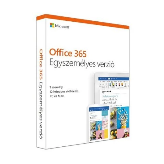 SW MS OFFICE 365 Personal EuroZone Sub 1 Year Medialess P6