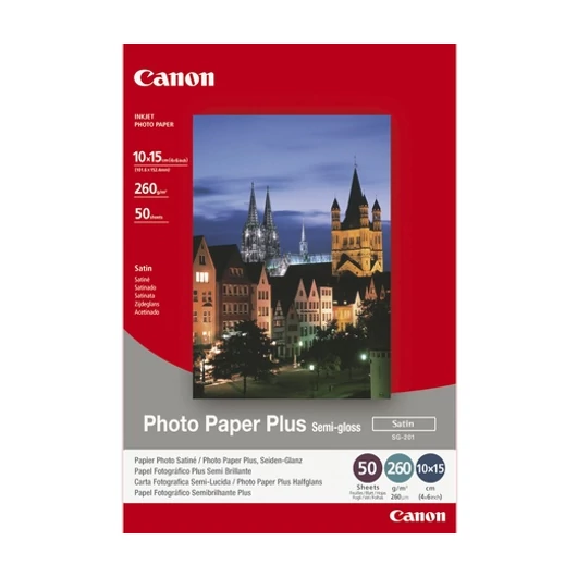Canon SG201 Semi-Glossy 10x15cm 50lap fotópapír