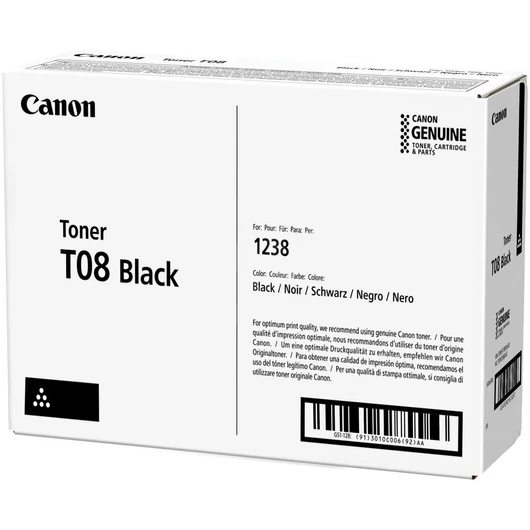 Canon T08 Black Toner 11.000 oldal kapacitás Canon