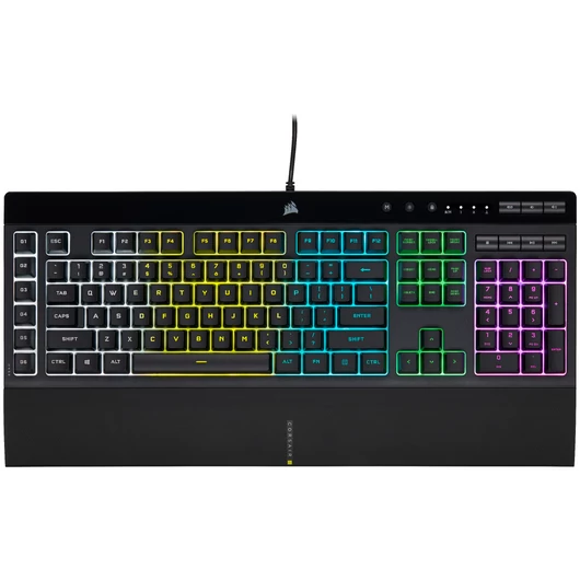 CORSAIR K55 RGB PRO 5 Zónás RGB Membrános Gamer billentyűzet