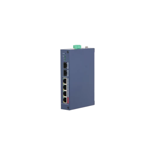 Dahua switch PoE mendzselhető - CHS4206-4ET-90 (Cloud menedzsment; 4x 100Mbps at / af PoE + 2x 1Gbps SFP; 90W; 48–57 VDC)