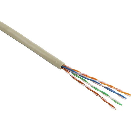 EXCEL Falikábel Cat.5e U / UTP PVC köpeny 305m, szürke