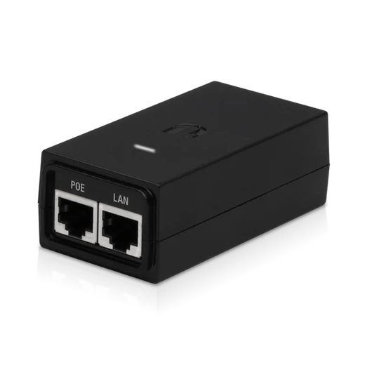 UBiQUiTi POE Adapter 2x1000Mbps, 24VDC @ 0.5A - POE-24-12W-G