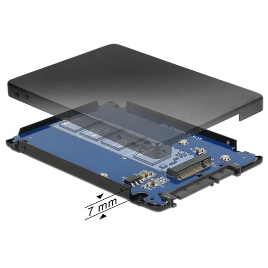 DELOCK Átalakító SATA to M.2, 2.5" tokkal