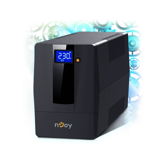 NJOY Szünetmentes + AVR Horus Plus 600, 600VA, 360W, Line-Interactive, LCD Touch display