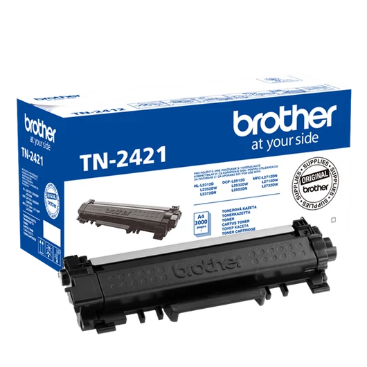 BROTHER Toner TN-2421, Nagy kapacitású - 3000 oldal (ISO / IEC 19752), Fekete