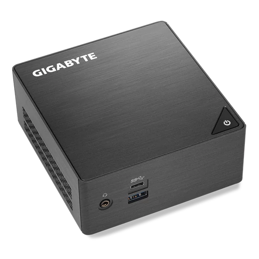 GIGABYTE PC BRIX, Intel Celeron J4105 2.5 GHz, HDMI, MiniDisplayport, LAN, WIFI, Bluetooth, 2,5" HDD hely, USB 3.0