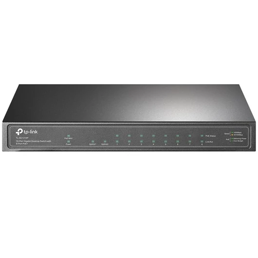 TP-LINK Switch 9x1000Mbps (8xPOE + ) + 1xGigabit SFP, TL-SG1210P