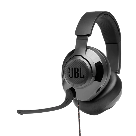 JBL Gamer Fejhallgató JBLQUANTUM300BLK, Quantum 300 (Hybrid wired over-ear PC gaming headset with flip-up mic), Fekete