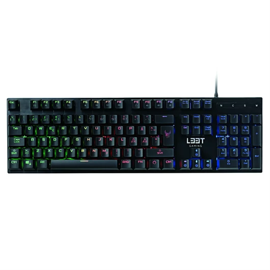 L33T Gaming OSEBERG - SEMI-MECHANICAL W.Rainbow (US Layout) Gamer billentyűzet