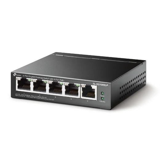 TP-LINK Switch 5x1000Mbps (4xPOE + ), TL-SG1005LP