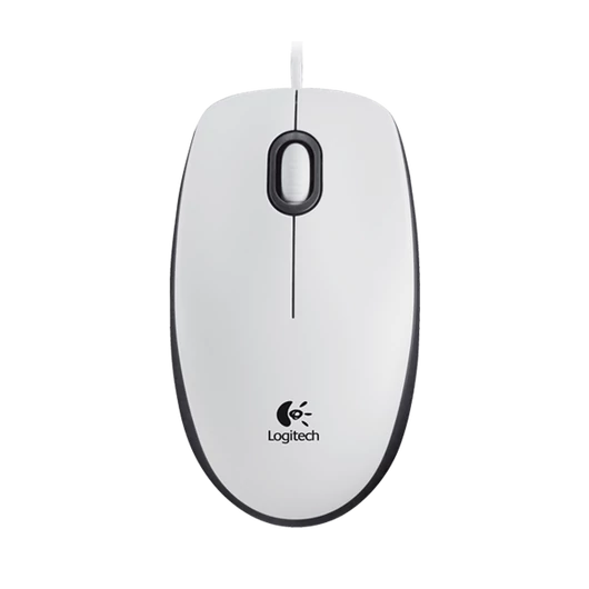 LOGITECH Egér - M100 Vezetékes Optikai, Fehér