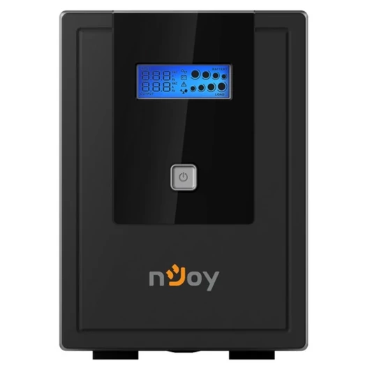 NJOY Szünetmentes 1500VA - Cadu 1500 (4 Schuko, line-interaktív, USB menedzsment, RJ11 / 45 vonalvédelem(1Gb / s), fekete)