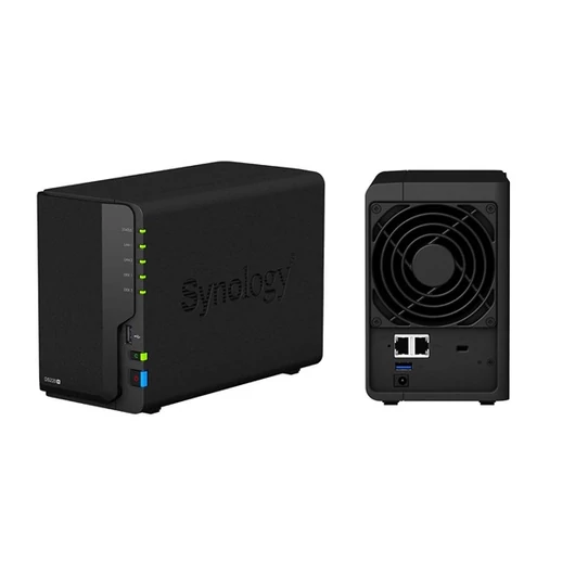 SYNOLOGY NAS 2 fiókos DS220+ Intel Celeron J4025 2x2,0GHz, 2GB DDR4, 2x1GbE, 2xUSB3.2